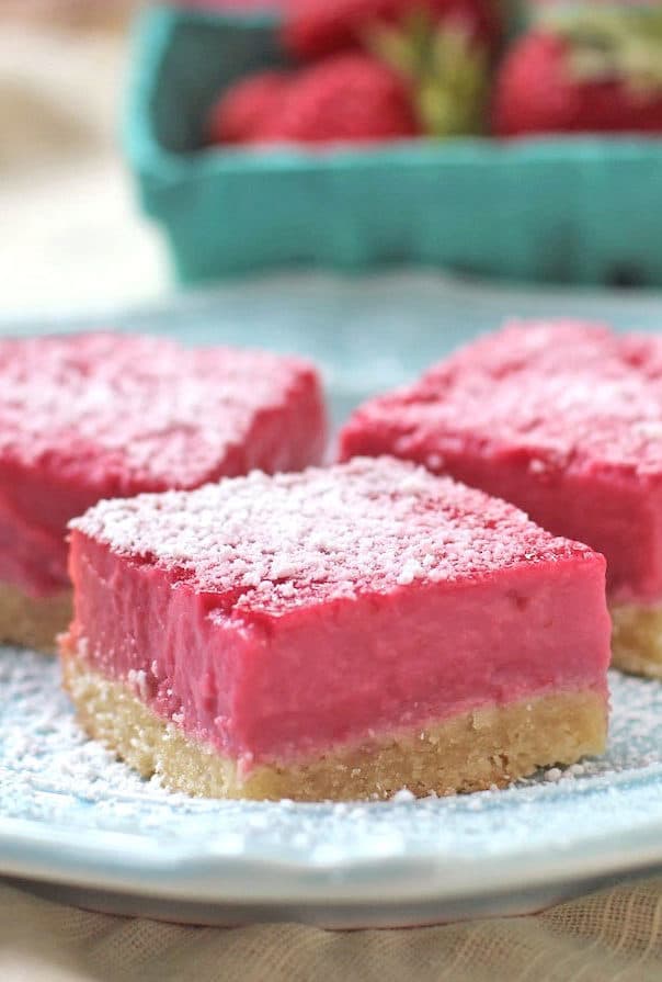 Healthy Raspberry Lemon Bars