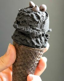 Black Velvet is just like red velvet, only jet-black. This sweet, rich, addictive, and chocolatey, secret ingredient Healthy Black Velvet Cookie Dough is all natural, sugar free, high protein, gluten free, AND vegan, but you'd never know it. Oh, and it’s safe to eat raw! -- Healthy Dessert Recipes with sugar free, low calorie, low fat, high protein, gluten free, dairy free, vegan, and raw options at the Desserts With Benefits Blog (www.DessertsWithBenefits.com)