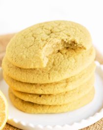Healthy Lemon Sugar Cookies (sugar free, gluten free, dairy free, vegan)